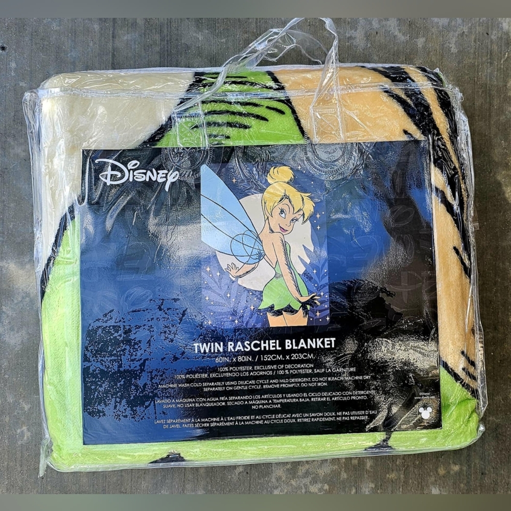 TWIN SIZE TINKER BELL BLANKET